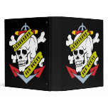 Surrender the Booty Pirate Skull Binder