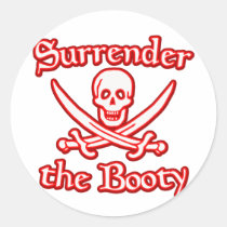 Surrender the Booty stickers