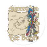 Surrender Yer Booty Pirate Stickers