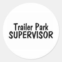 Surveillant de terrain de caravaning autocollants