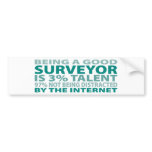 Surveyor 3% Talent Bumper Stickers