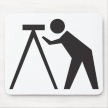 Surveyor at Work Mouse Pad