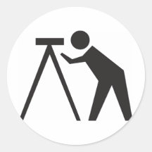 Surveyor at Work Stickers