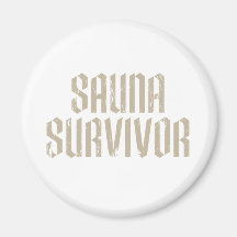 Survivant 04 de sauna magnets pour réfrigérateur