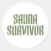 Survivant 05 de sauna autocollants