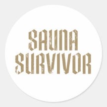 Survivant 07 de sauna adhésif rond
