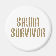 Survivant 07 de sauna magnets pour réfrigérateur