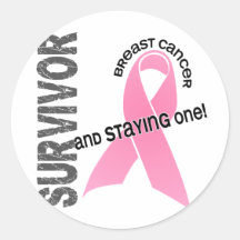 Survivant de cancer du sein autocollants
