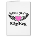 Survivant de cancer du sein cartes de vœux