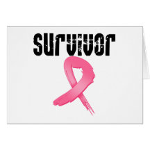 SURVIVANT de cancer du sein Cartes De Vœux