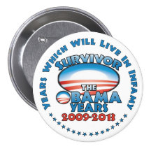 Survivant - les années d'Obama - anti Obama Badges