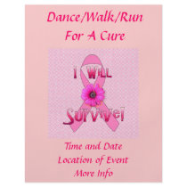 Survive Breast Cancer Personalized Flyer