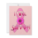 Survive Breast Cancer Custom Announcement