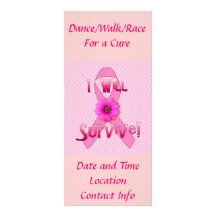 Survive Breast Cancer Rack Card Design