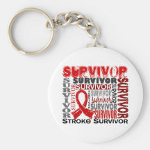 Survivor 10 Stroke Key Chains