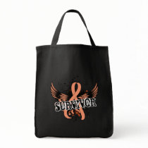Survivor 16 Endometrial Cancer Tote Bags
