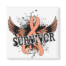 Survivor 16 Endometrial Cancer Magnets