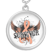 Survivor 16 Endometrial Cancer Necklace