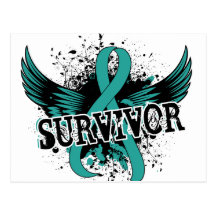 Survivor 16 Ovarian Cancer Post Card