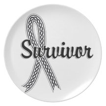 Survivor 17 Retinoblastoma Party Plate