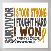 Survivor 4 Appendix Cancer Posters