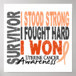 Survivor 4 Uterine Cancer posters