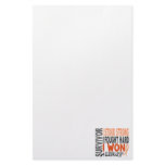 Survivor 4 Uterine Cancer stationery