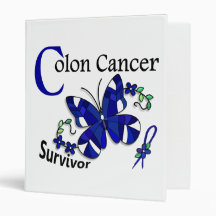Survivor 6 Colon Cancer Vinyl Binder