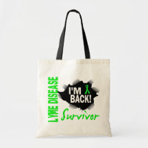 Survivor 7 Lyme Disease Tote Bag