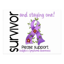 Survivor 9 Hodgkin's Lymphoma Postcards