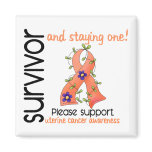 Survivor 9 Uterine Cancer magnets