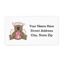Survivor (bear) custom shipping labels