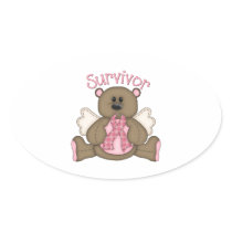 Survivor (bear) oval stickers