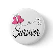 Survivor Butterfly Ribbon Breast Cancer