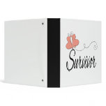Survivor Butterfly Ribbon Uterine Cancer binders
