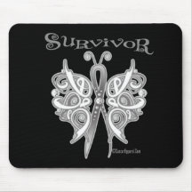 Survivor Celtic Butterfly - Retinoblastoma Mousepads