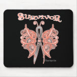 Survivor Celtic Butterfly - Uterine Cancer mousepads