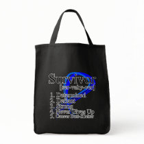 Survivor Definition - Anal Cancer Canvas Bag