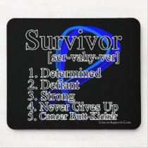 Survivor Definition - Anal Cancer Mouse Pads