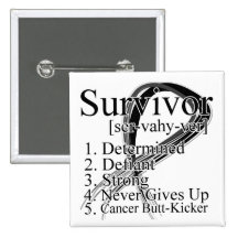 Survivor Definition - Skin Cancer Pins