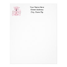 Survivor (pink bear) customized letterhead