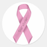 Survivor Pink Ribbon Stickers