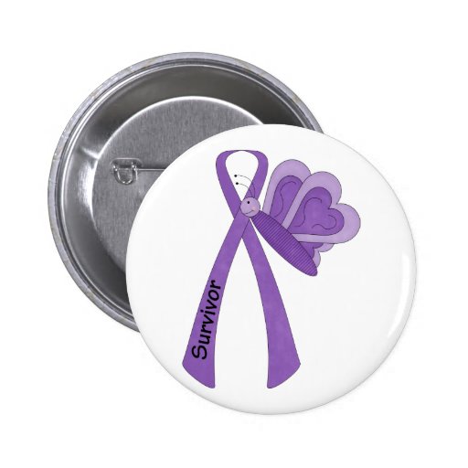 Survivor- Purple Awareness Pins