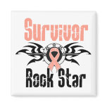 Survivor Rock Star - Uterine Cancer Survivor magnets