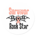 Survivor Rock Star - Uterine Cancer Survivor stickers