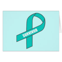 Survivor (Teal Ribbon) Card