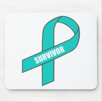 Survivor (Teal Ribbon) Mousepad