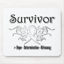 Survivor Tribal Ribbon - Retinoblastoma Mousepad