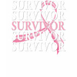Survivor Whimsical Collage Breast Cancer t-shirts