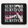 Survivor Whimsical Collage Throat Cancer Mousepad